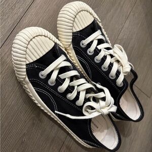EXCELSIOR Black Canvas Shoes